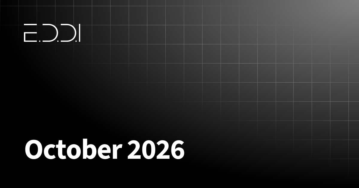 October 2026 | E.D.D.I